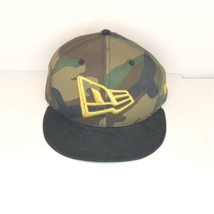 Camo New Era Hat Snapback Adjustable